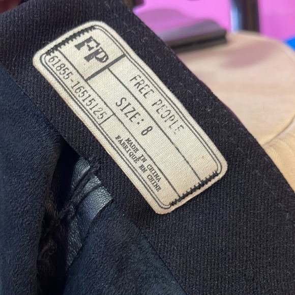 Free people Faux Vegan Leather Skinny Pants Leggings - Picture 10 of 11